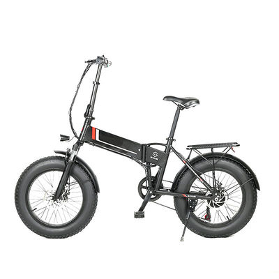 20&quot; bici eléctrica gorda de la ciudad de Ebike del marco 7 del plegamiento de la aleación de aluminio de la velocidad de la bicicleta eléctrica gorda gorda del neumático