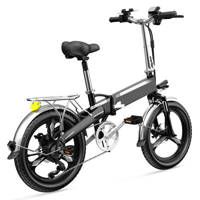 La suspensión completa más ligera Ebike, 7Speed bici eléctrica los 20in de la aleación de aluminio