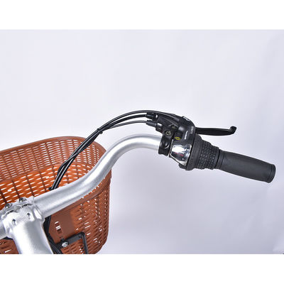 bici eléctrica 6geared 25km/H de las señoras ligeras 12.5Ah con la cesta
