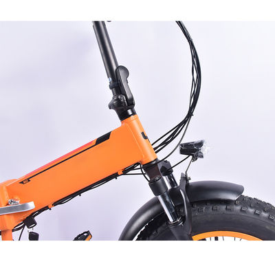 bici eléctrica del plegamiento del neumático gordo 500w con el peso bruto de la cadena 34KG del KMC
