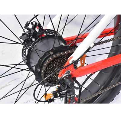 Bici de montaña gorda eléctrica del neumático de la cadena del KMC, bicicleta eléctrica de Shimano