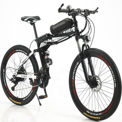 27,5 bici de montaña eléctrica plegable de 29 pulgadas para los rayos llenos E-Mtb de la suspensión 6 de los adultos