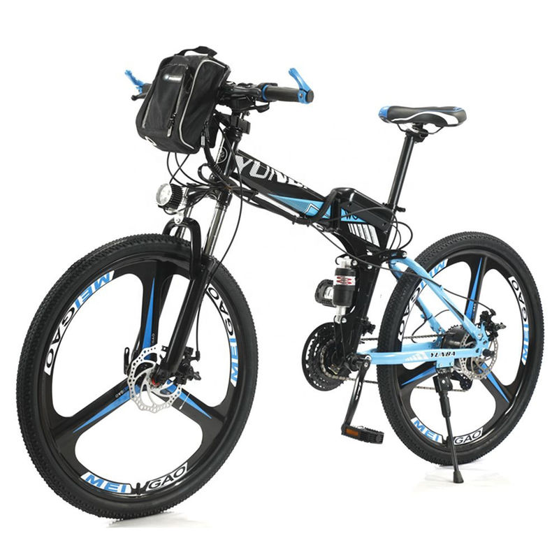 27,5 bici de montaña eléctrica plegable de 29 pulgadas para los rayos llenos E-Mtb de la suspensión 6 de los adultos
